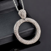 Dazzling Hollow Long Necklace Maxi Jewelry