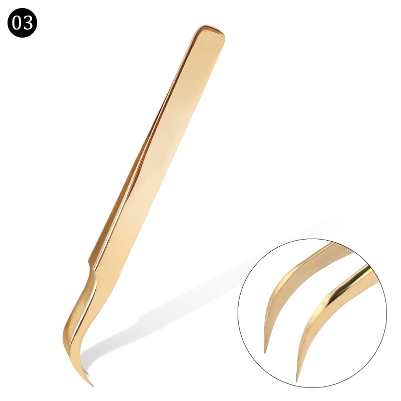 Stainless Steel Eyelashes Tweezers