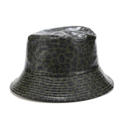 Waterproof Faux Leather Bucket Hats