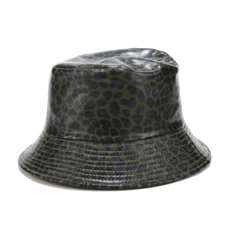 Waterproof Faux Leather Bucket Hats