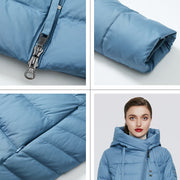 Long Puffer Thick Hooded Coat