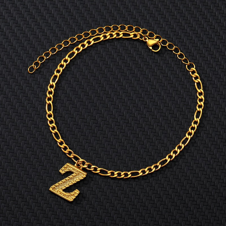 Alphabet Chain Ankle Bracelet