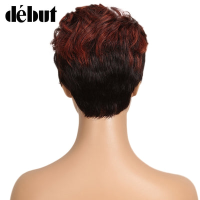 Short Brazilian Lace Front Human Hair Wigs