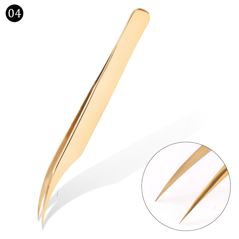 Stainless Steel Eyelashes Tweezers