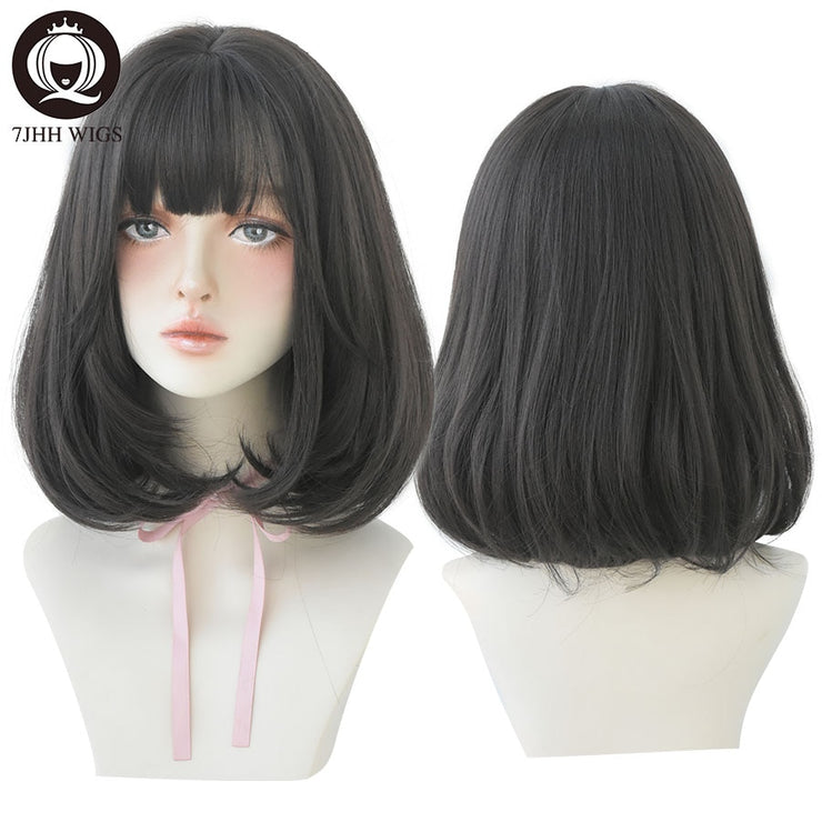 Synthetic Shoulder Length 14 Inch Wig