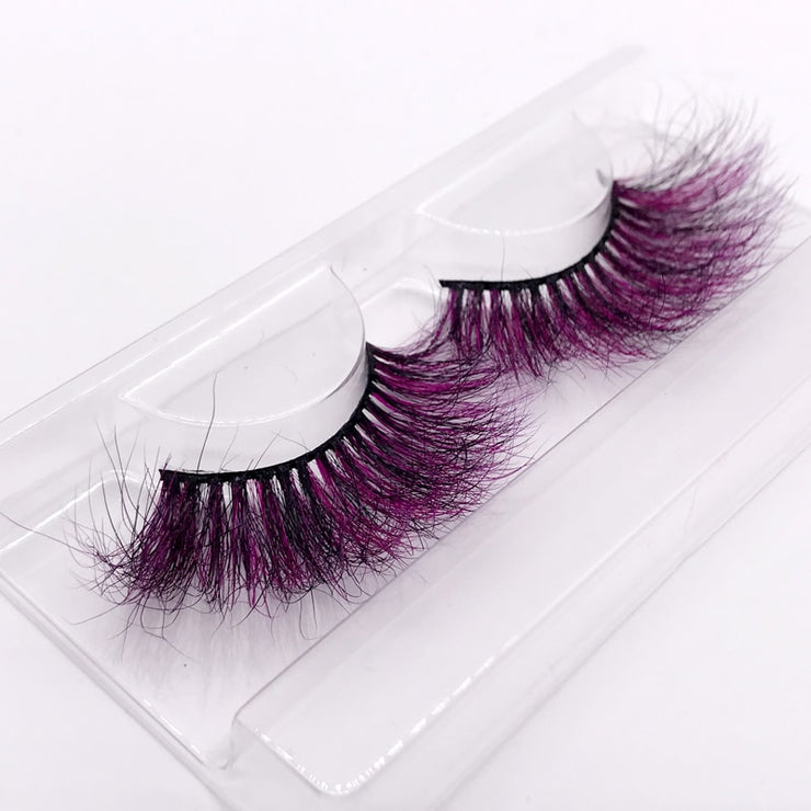 25mm 3D colorful mink lashes