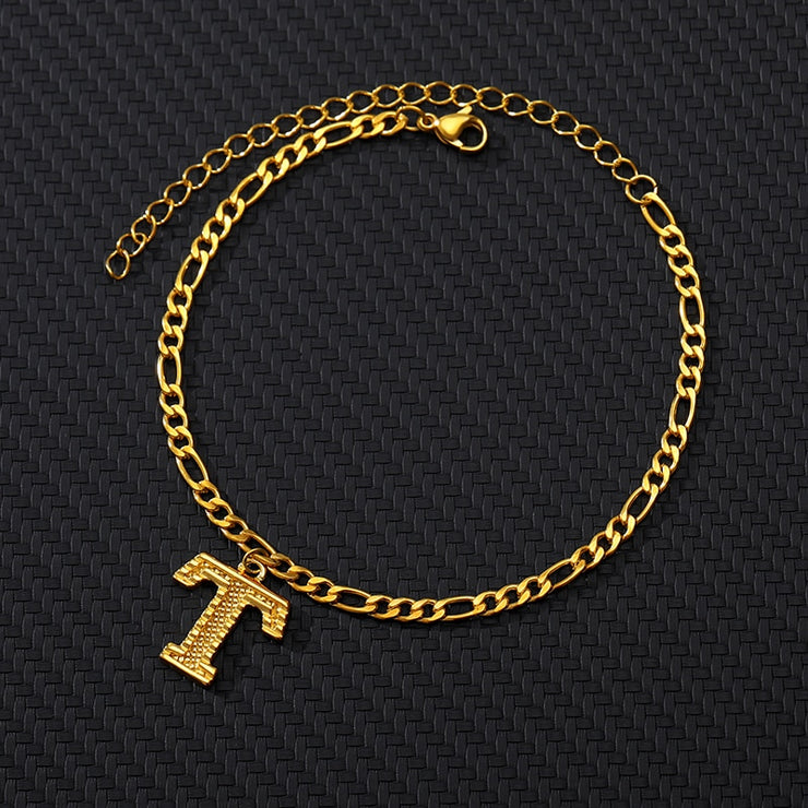 Alphabet Chain Ankle Bracelet