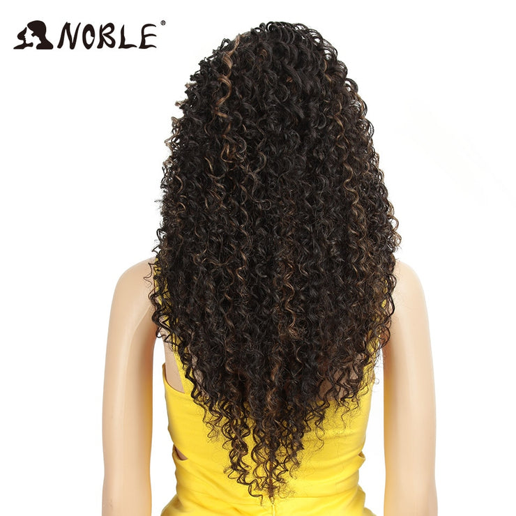 Long Kinky Curly Synthetic Lace Front Wigs