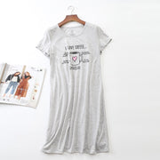 Short Sleeve Cartoon Nightgowns