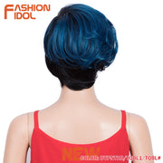 Short Wavy Heat Resistant Cosplay Synthetic Wigs