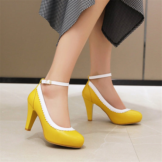 Platform Ankle Strap Heels