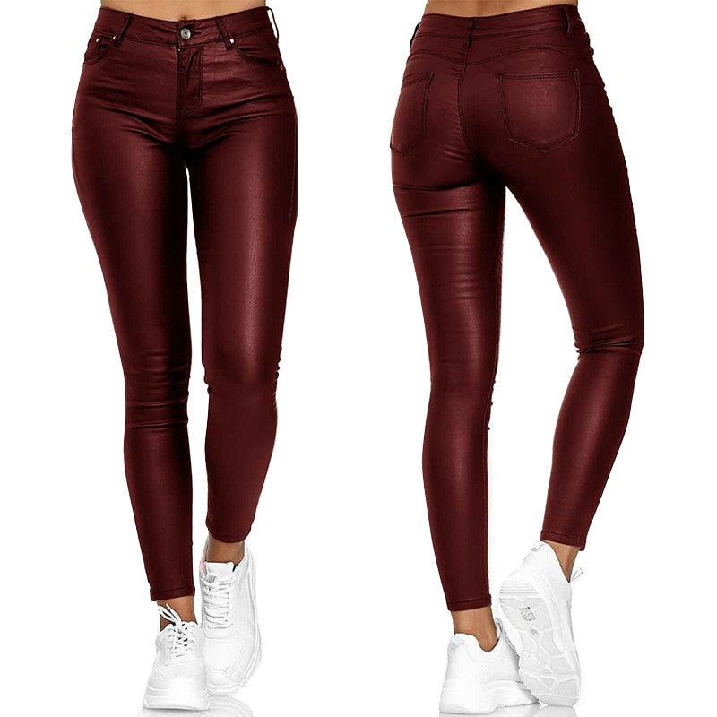 Bodycon Leather Pencil Pants