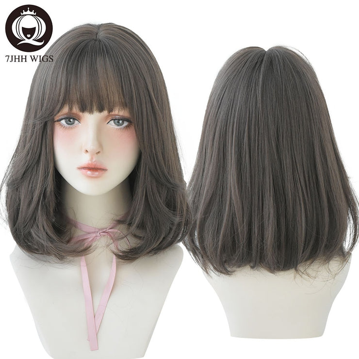 Synthetic Shoulder Length 14 Inch Wig