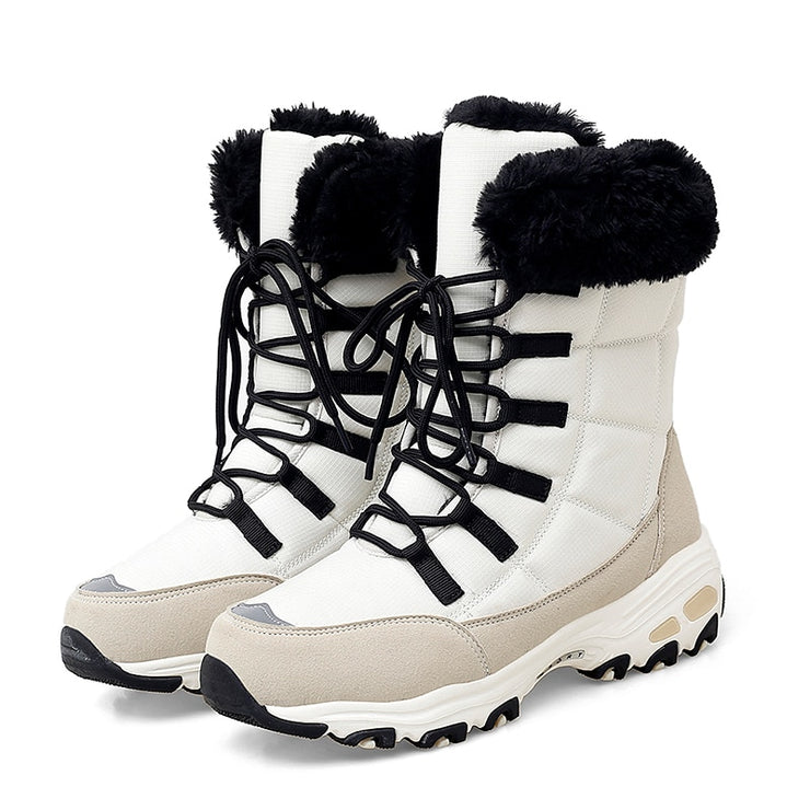 Lace-Up Snow Boots