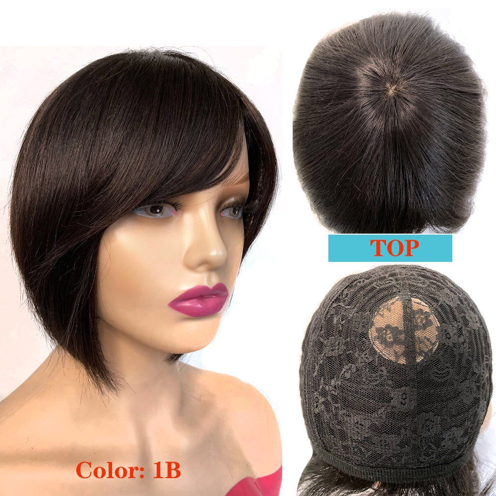 Pixie Cut Brazilian Human Hair Wigs