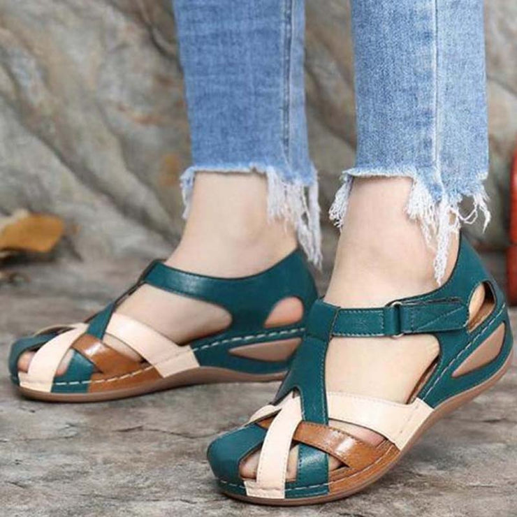 Wedge Buckle Flats