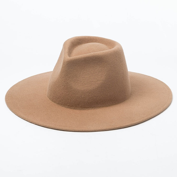 Classical Wide Brim Porkpie Fedora