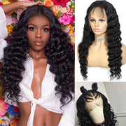 Deep Wave Lace Front Brazilian 100% Human Hair Wigs