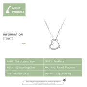 Sterling Silver Love Heart Necklaces