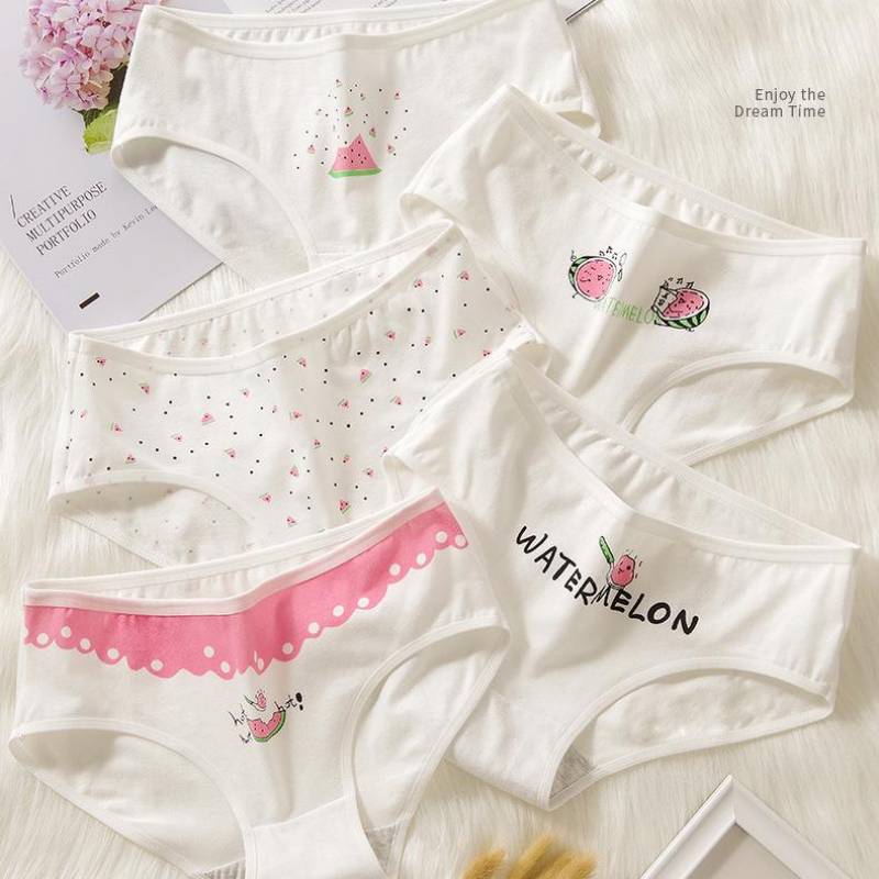 5Pcs Breathable Soft Cartoon Underwear