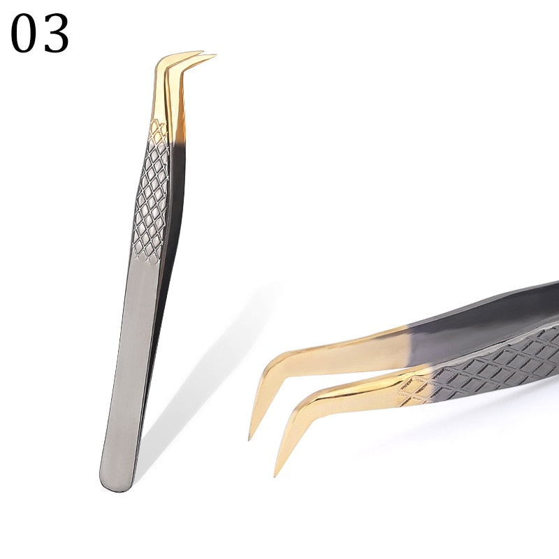 Stainless Steel Eyelashes Tweezers