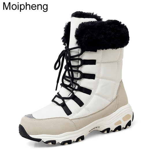 Lace-Up Snow Boots