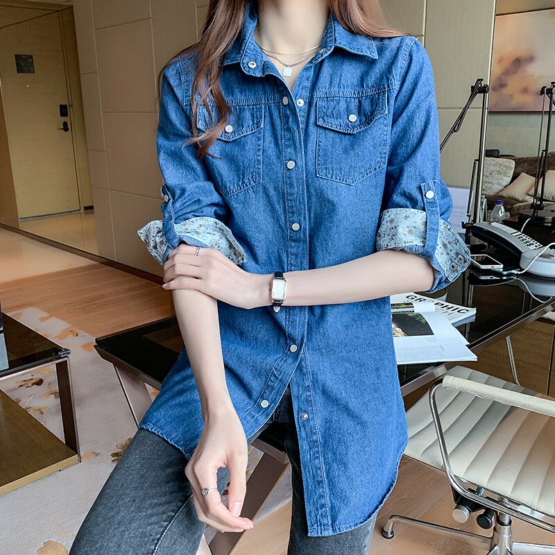 Long Sleeve Casual Boyfriend Shirt