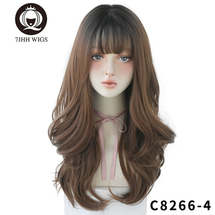 Long Wavy Synthetic Wigs Heat Resistant