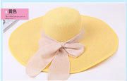 Foldable Big Bow Sun Hat