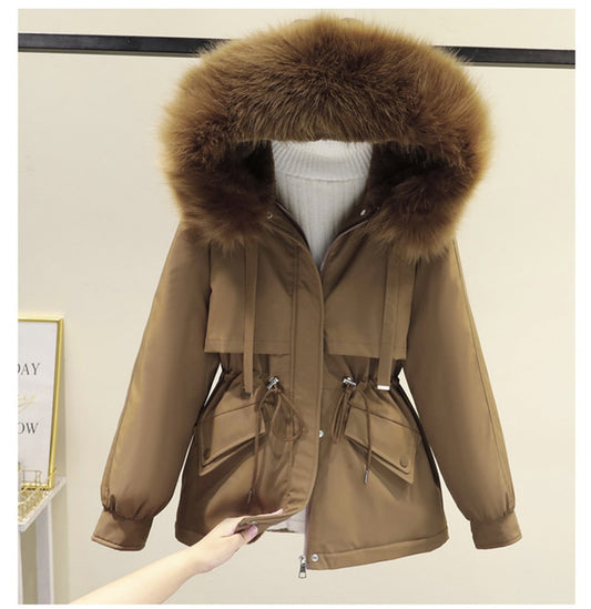 Big Fur Hooded Parka Down Coat