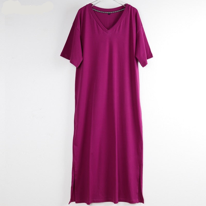 V Neck Maxi Dress