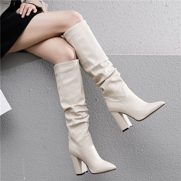 MORAZORA Knee-High Cowboy Boots