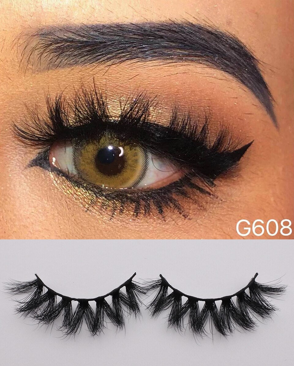 RED SIREN Real Mink Thick Fluffy Wispy Lashes