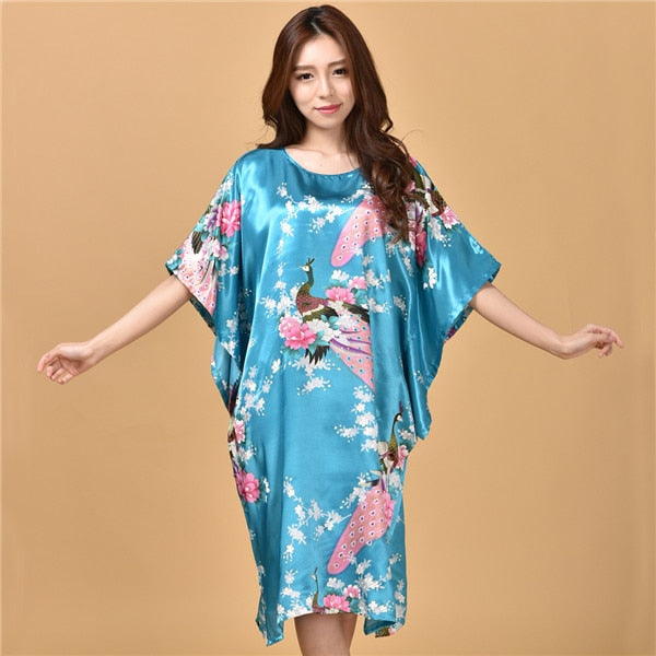 Silk Rayon Loose Gown