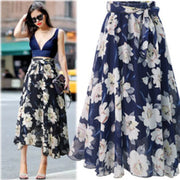 Bow Tie Print Floral Skirts