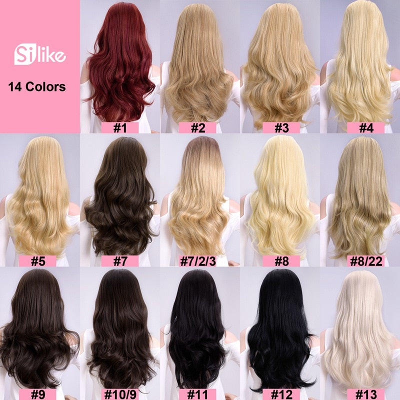 Long Synthetic Half Clips Extension Wigs