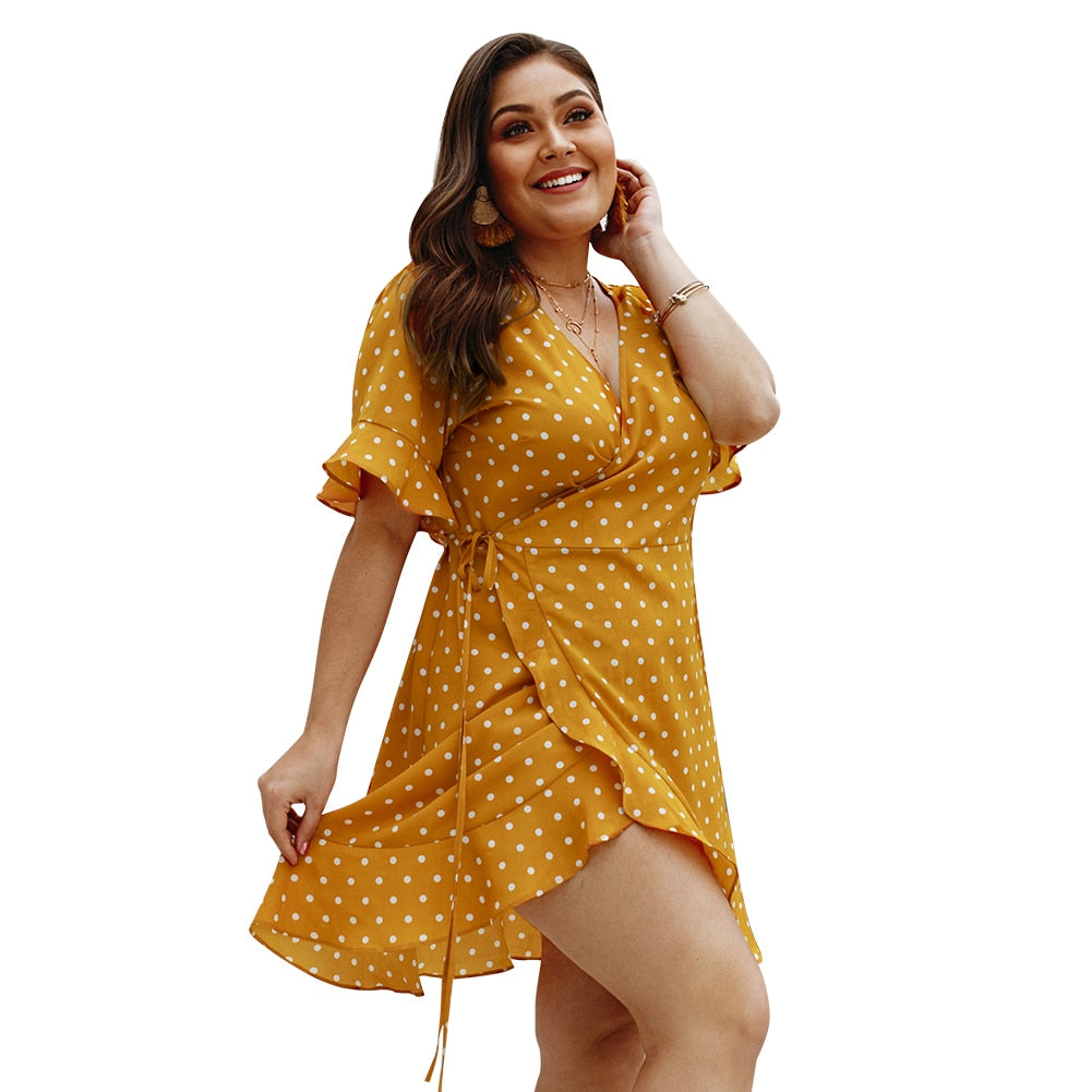 Polka Dot V-Neck Sundress