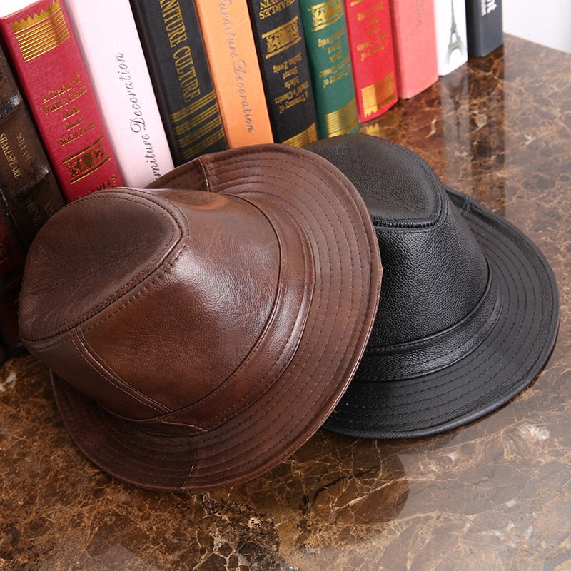 Leather Fedoras