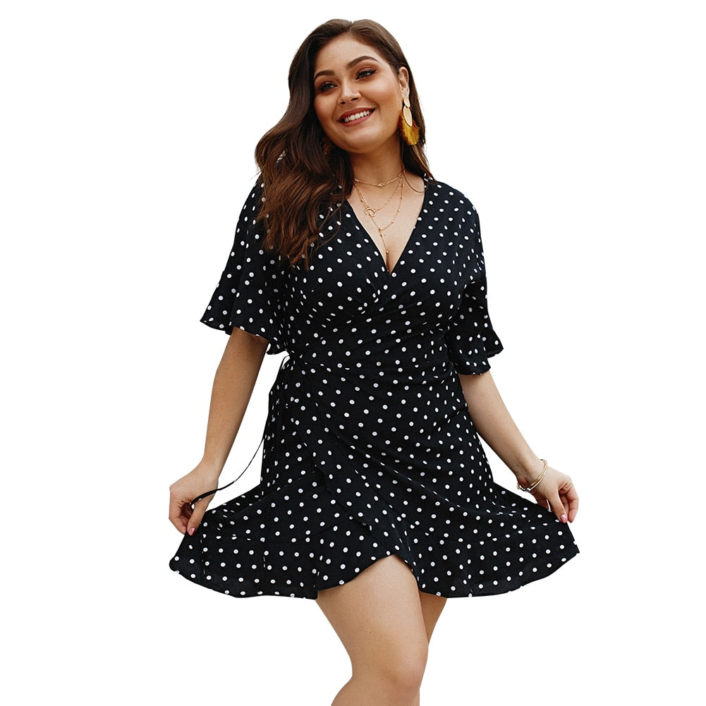 Polka Dot V-Neck Sundress