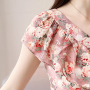 Floral Short Sleeve Blouse