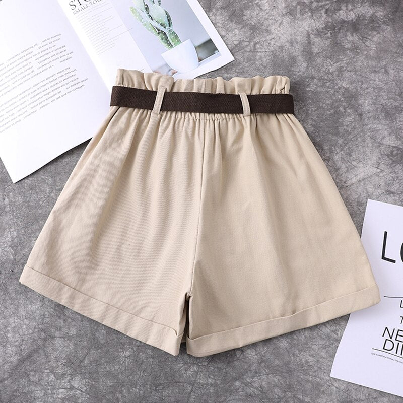 Wide High Waist Shorts