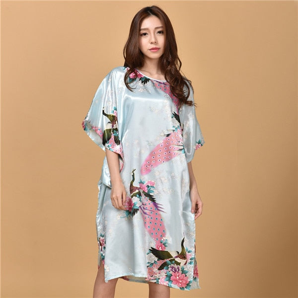 Silk Rayon Loose Gown