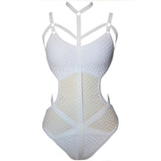 Fish Net One Piece Swimsuit