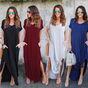 Short Sleeve Long Maxi Dresses