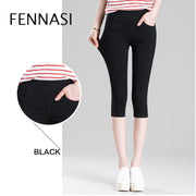 3/4 Length High Waist Pants Push Up Leggings