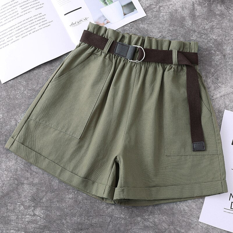 Wide High Waist Shorts