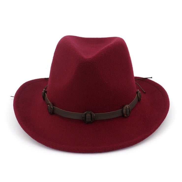 Cowboy Cowgirl  Leather band Fedora