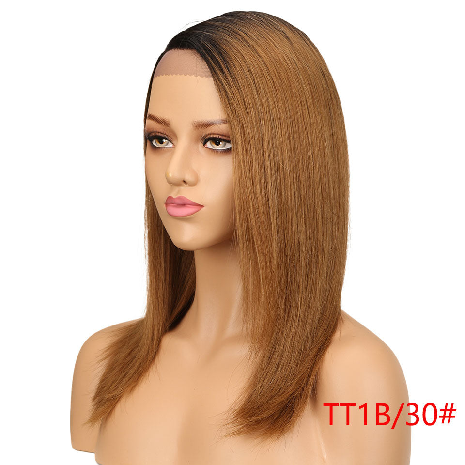 Sleek Color Lace Front Human Hair Wigs