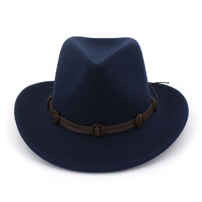 Cowboy Cowgirl  Leather band Fedora