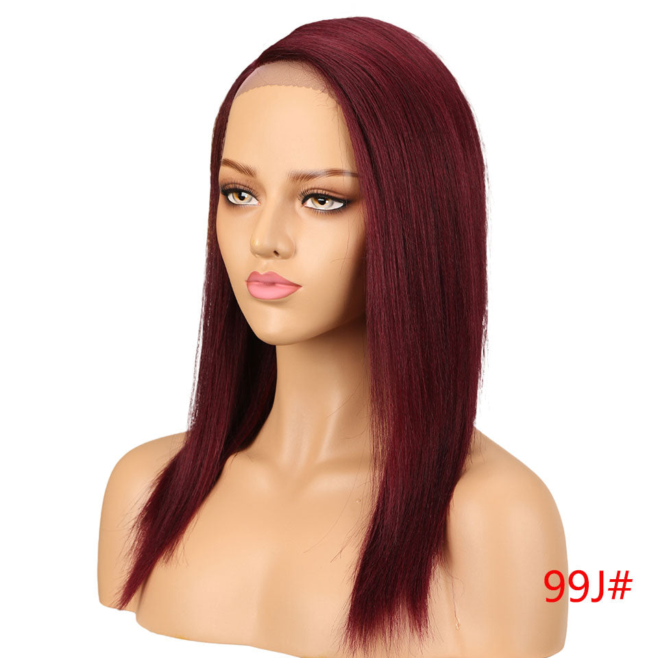 Sleek Color Lace Front Human Hair Wigs